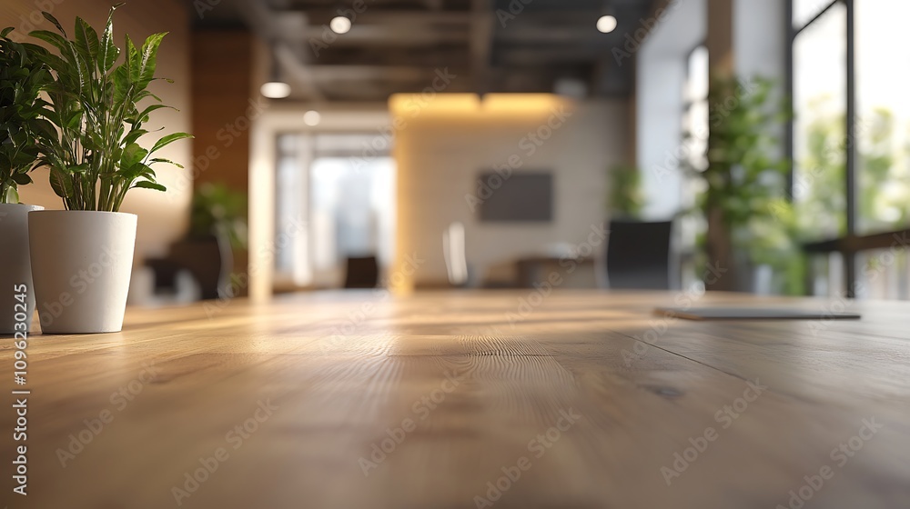 Indoor plant arrangement modern office interior design bright space low angle wellness concept Indoor plant arrangement modern office interior design bright space low angle wellness concept
