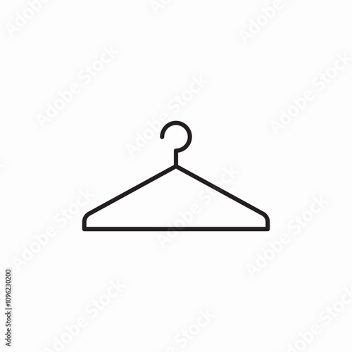 wardrobe hanger icon sign vector
