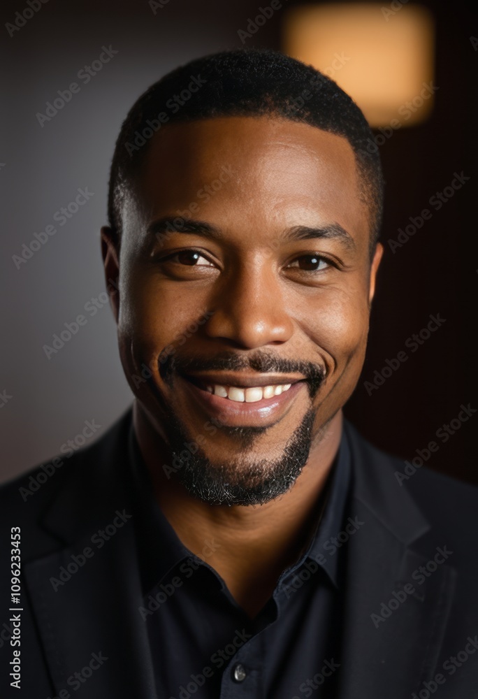 Portrait of smiling man black and white black businessman portrait Ultra realistic Photorealistic hyperdetailed photography soft light head and shoulders portrait cover Portrait of smiling man black and white black businessman portrait Ultra realistic Photorealistic hyperdetailed photography soft light head and shoulders portrait cover