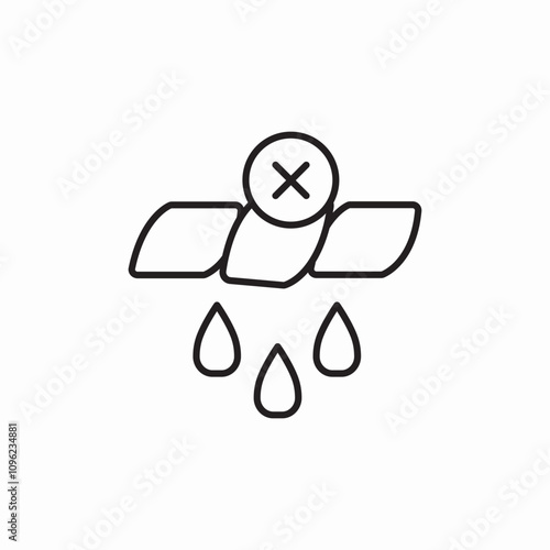 wring laundry prohibited icon sign vector