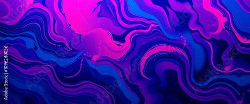 Cosmic Indigo Magenta Storms Abstract for Widescreen Wallpapers