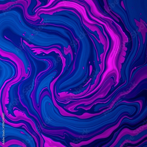 Mystical Indigo Magenta Cosmic Storms 1024x1024 Abstract Wallpaper for Digital Design