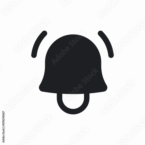 bell ring icon sign vector