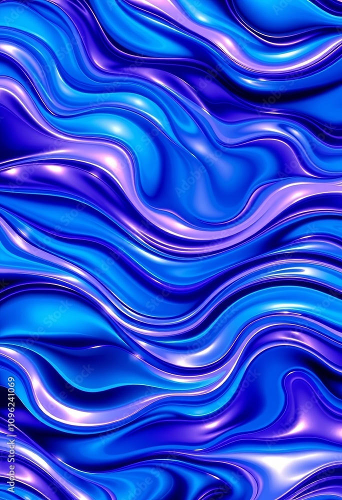 Vibrant oceanic swirls in glossy blues and purples for widescreen backgrounds Vibrant oceanic swirls in glossy blues and purples for widescreen backgrounds