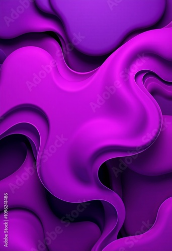 Wallpaper Mural Swirling cosmic fluid shapes in deep purple and magenta for digital art and wallpapers Torontodigital.ca