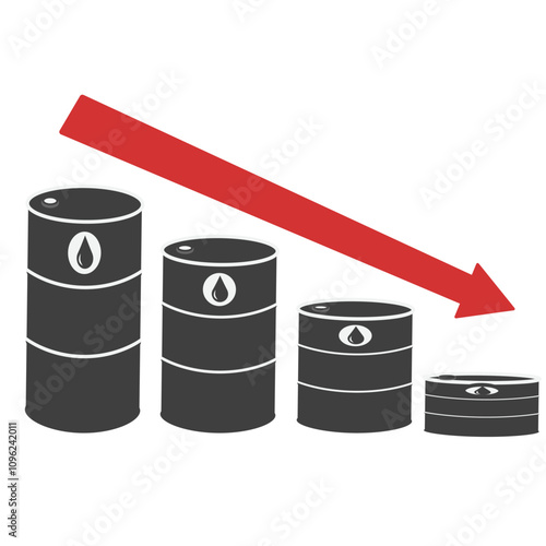  barrels of oil of different sizes