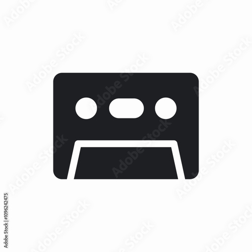 tape casette icon sign vector