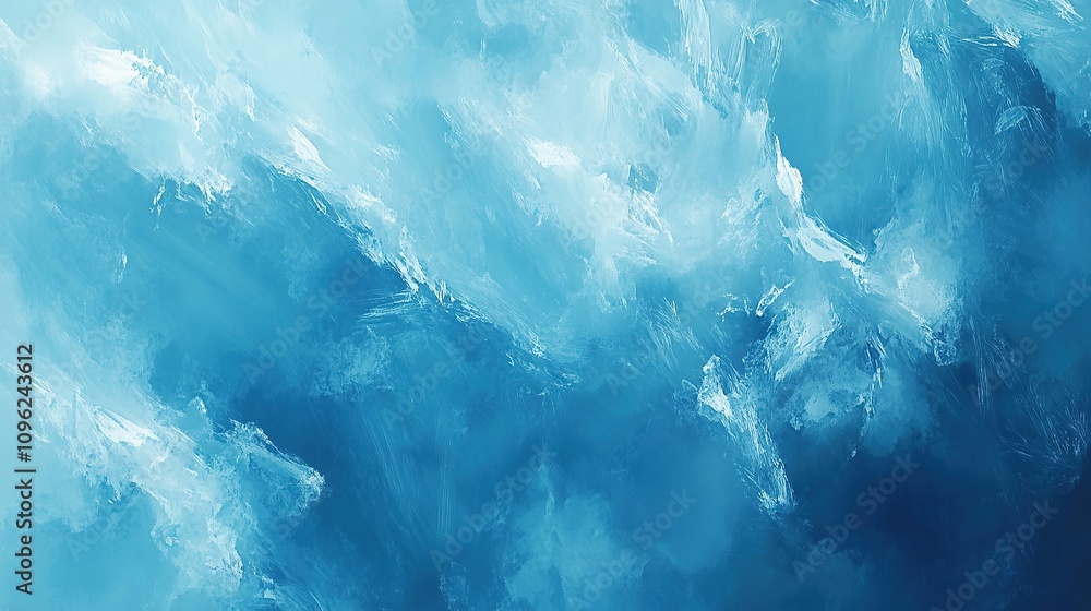 Abstract crystal ice texture in blue tones. Abstract crystal ice texture in blue tones.