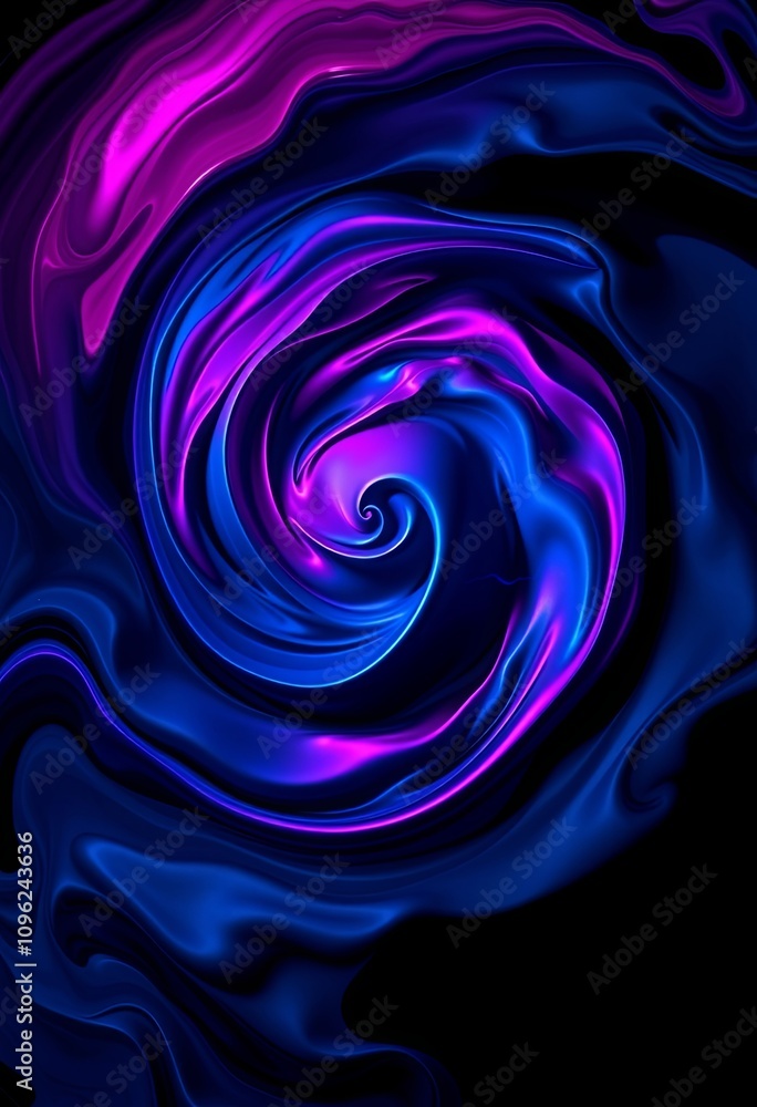 custom made wallpaper toronto digitalSwirling cosmic nebulae and water vortexes in deep indigo and magenta for versatile digital backgrounds