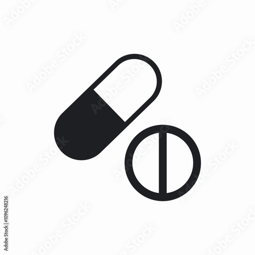 prohibited drug icon sign vector