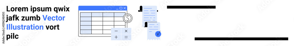 Spreadsheet with tabs, magnifying glass, and text document with code data. Ideal for business reports, data analysis, productivity tools, project management, office tasks, tech tutorials Spreadsheet with tabs, magnifying glass, and text document with code data. Ideal for business reports, data analysis, productivity tools, project management, office tasks, tech tutorials