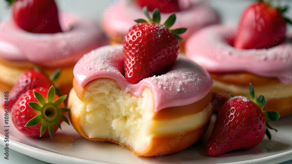 Decadent Strawberry Cheesecake Donuts Decadent Strawberry Cheesecake Donuts
