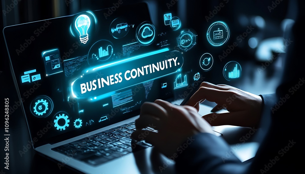 Obraz premium Business continuity management concept. 