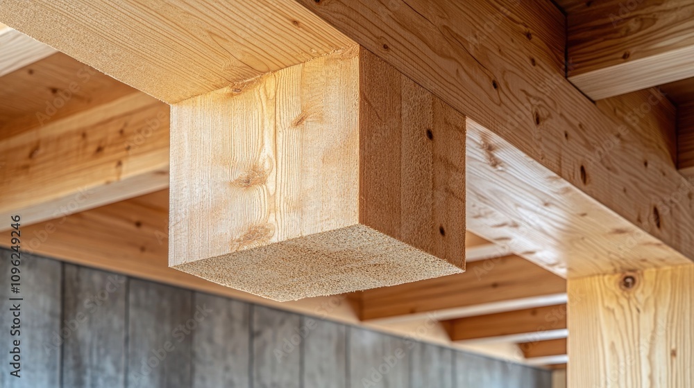 Close-up of glued pine timber beams showcasing detailed wood grain and grooved surfaces, emphasizing quality wooden construction materials. Close-up of glued pine timber beams showcasing detailed wood grain and grooved surfaces, emphasizing quality wooden construction materials.