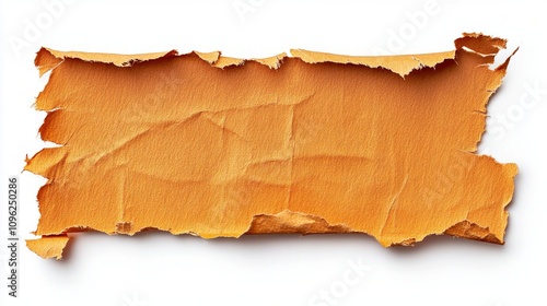 Torn Orange Paper Texture Background