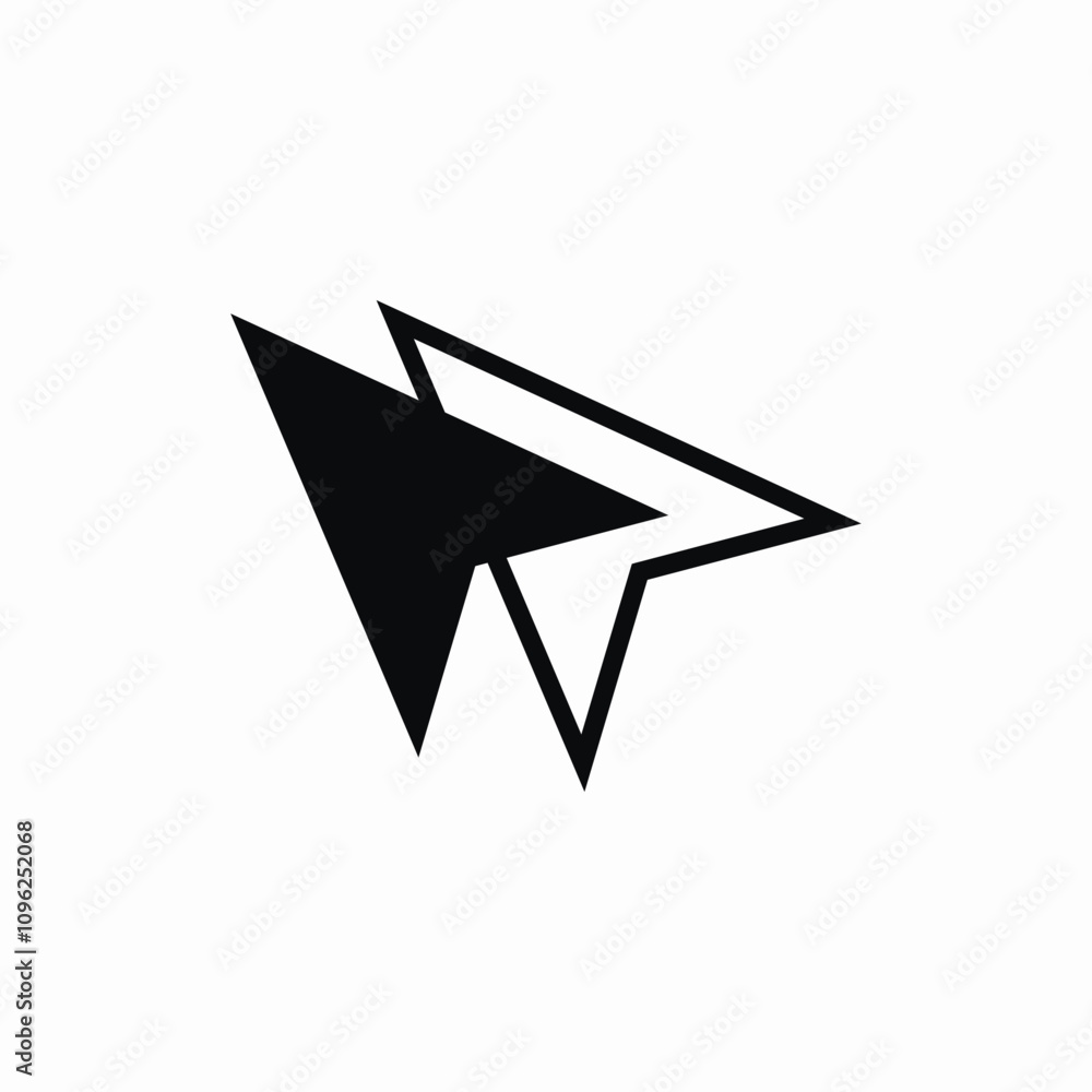 cursor navigator compass arrow icon sign vector cursor navigator compass arrow icon sign vector