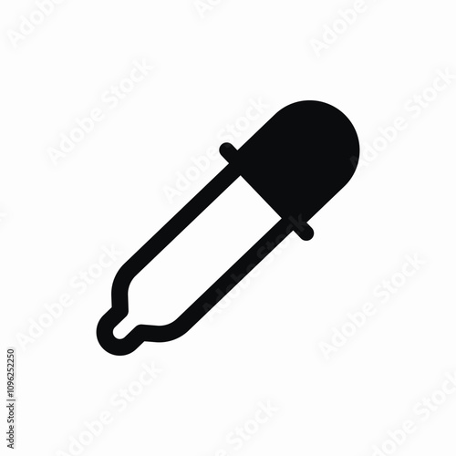 dropping pipette icon sign vector