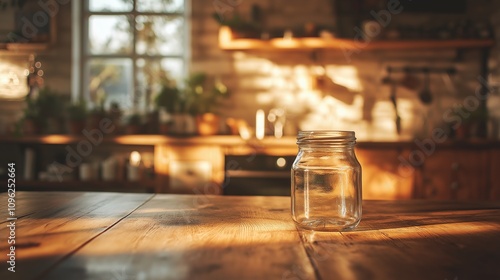 Glass Jar with Soft Natural Lighting