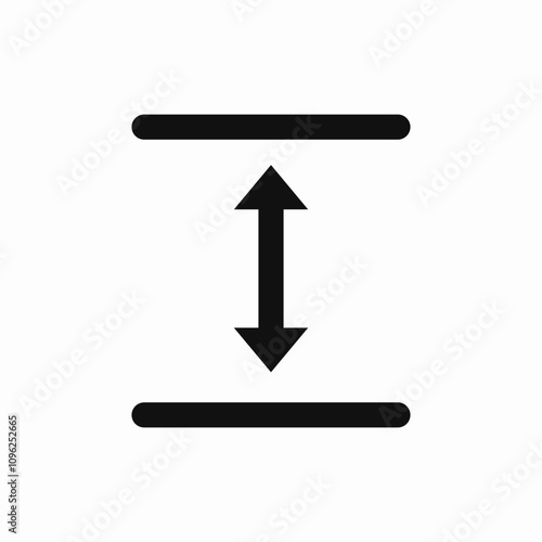 height size icon sign vector