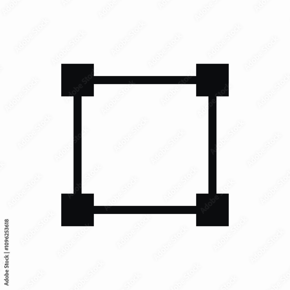 square feet icon sign vector square feet icon sign vector