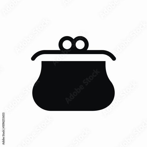 wallet purse icon sign vector