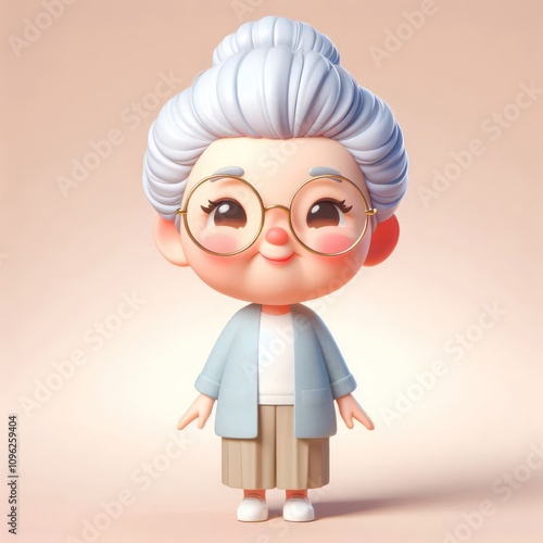 cute cartoon grandma 1