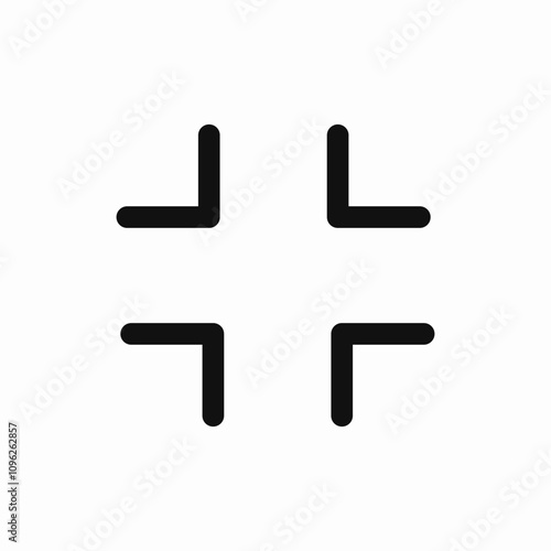 minimize window icon sign vector