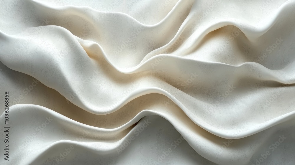 Obraz premium Abstract White Drapery: A Study in Texture and Light