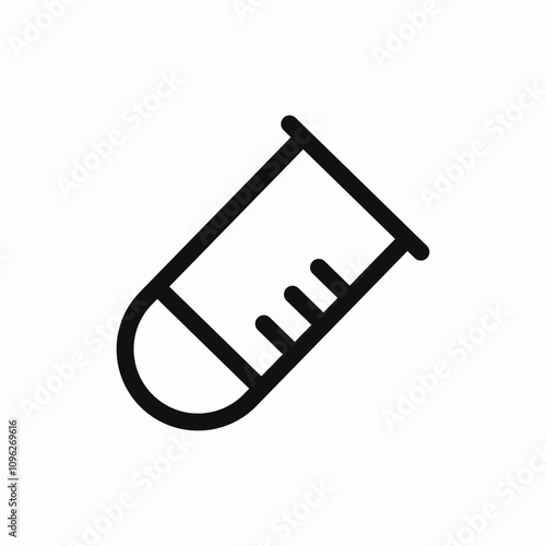 measuring flask icon sign vector