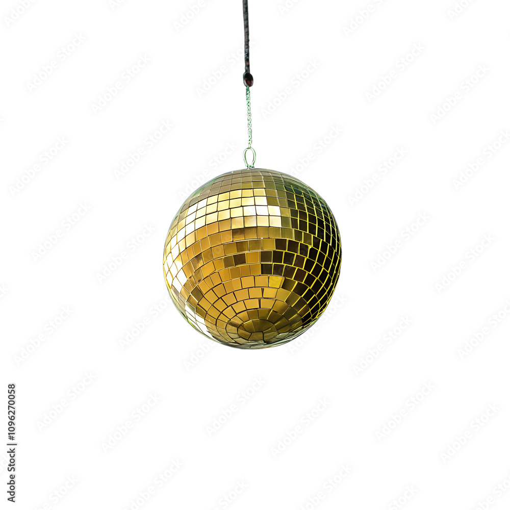 Fototapeta premium disco ball isolated on white