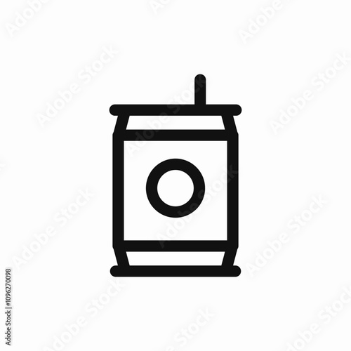 soda can icon sign vector