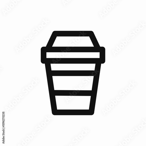 take away cup icon sign vector