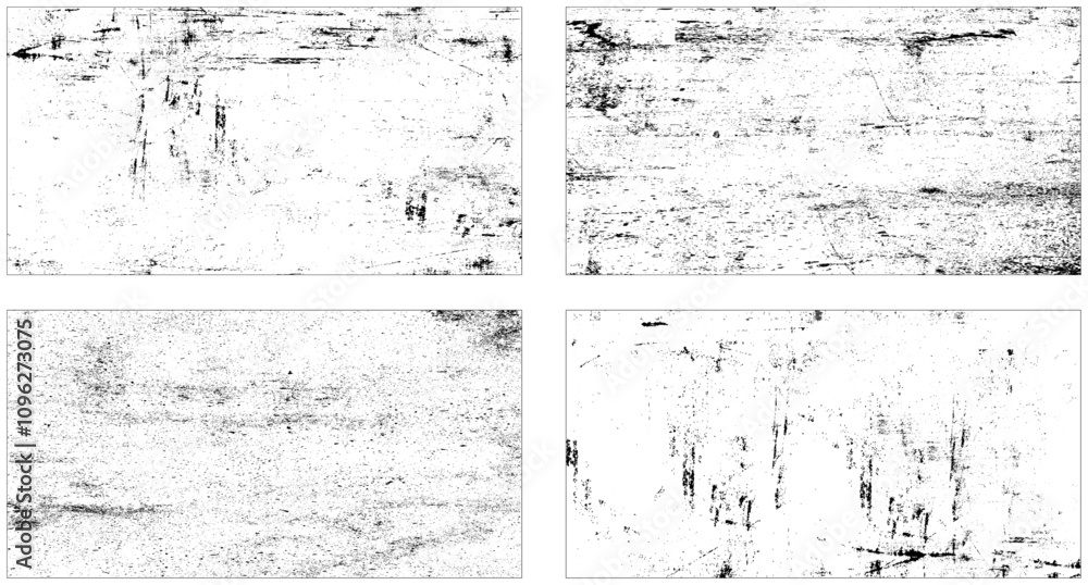 Set of grunge urban backgrounds. Vector Texture. 