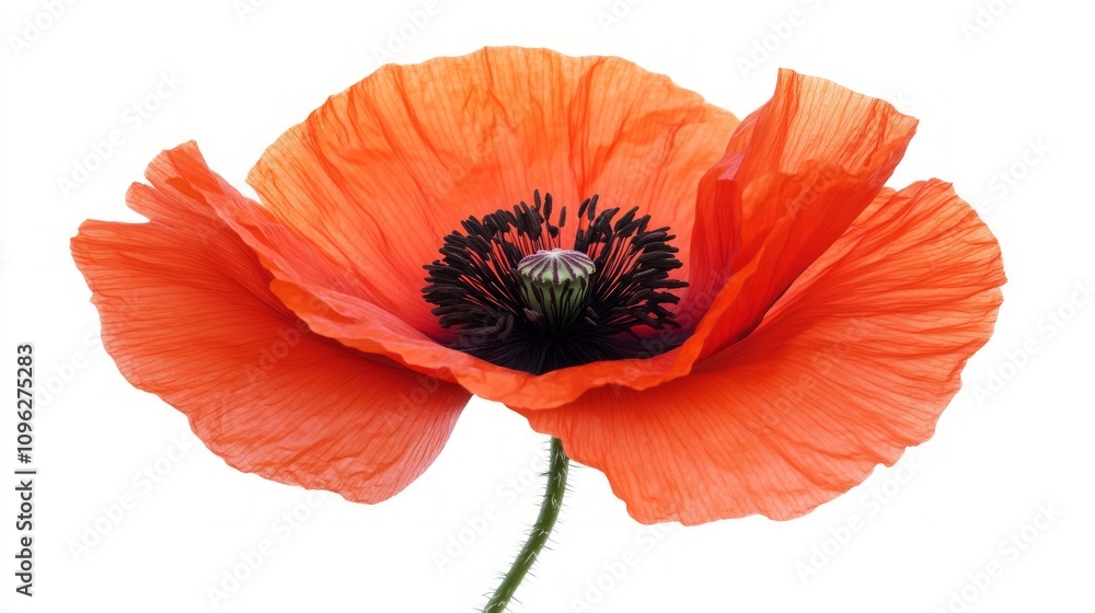 Stunning Orange Poppy in Close-up Stunning Orange Poppy in Close-up