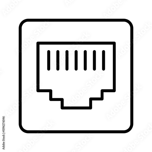 Ethernet Cable Vector Icon