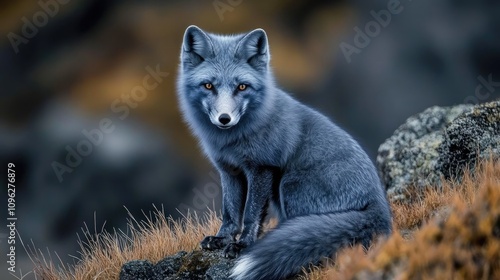 Aimée glas gray wool blue fox broad La Bien Aimee Felix Winterfell – Wool and Company