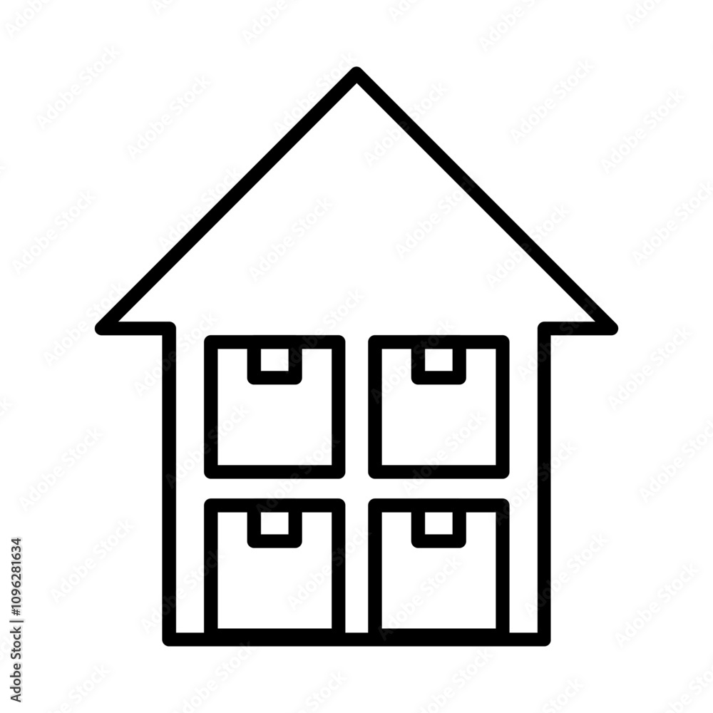 Inventory Management Vector Icon Inventory Management Vector Icon