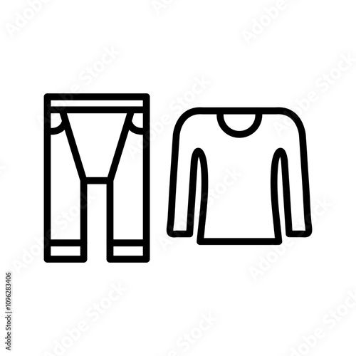 Thermal underwear Vector Icon