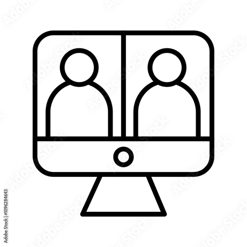 Video Conferencing Vector Icon