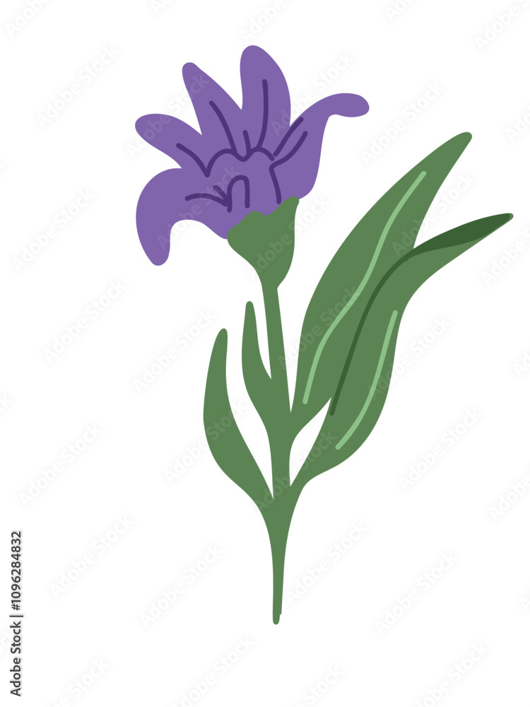 Obraz premium delicate sprigs of blooming lavender in pastel lavender tones
