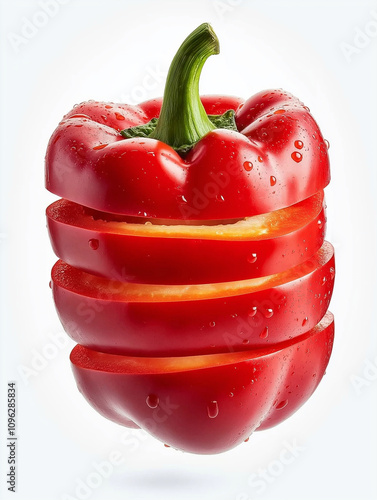 Red Sliced Pepper photo