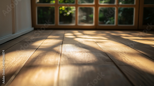 Wallpaper Mural Soft focus background with a slightly blurred wooden floor Torontodigital.ca