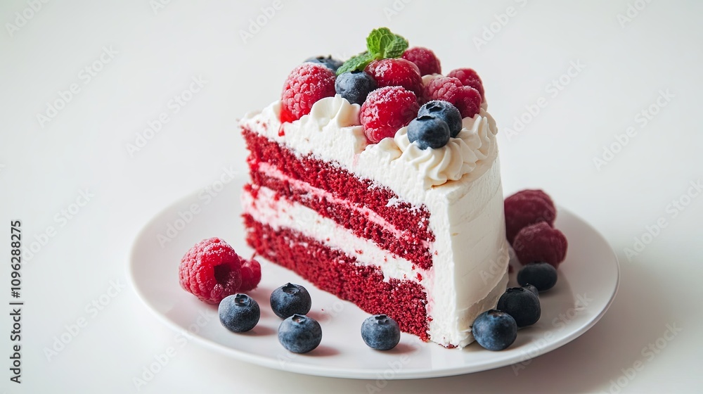 Baking delight red velvet cake slice kitchen food photography bright setting close-up sweet treats Baking delight red velvet cake slice kitchen food photography bright setting close-up sweet treats