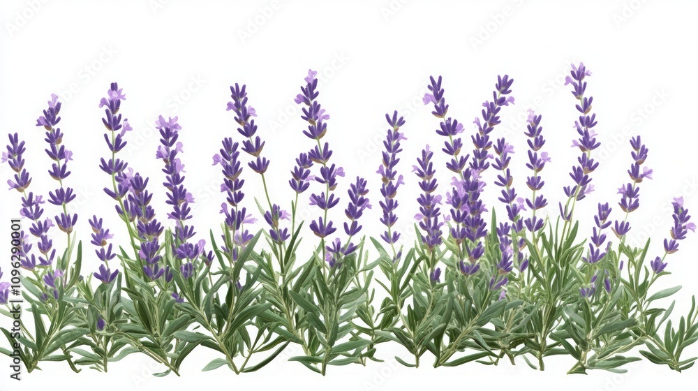 Naklejka premium Beautiful Lavender Flowers in Full Bloom