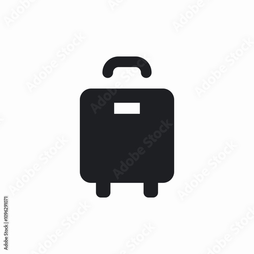baggage luggage icon sign vector