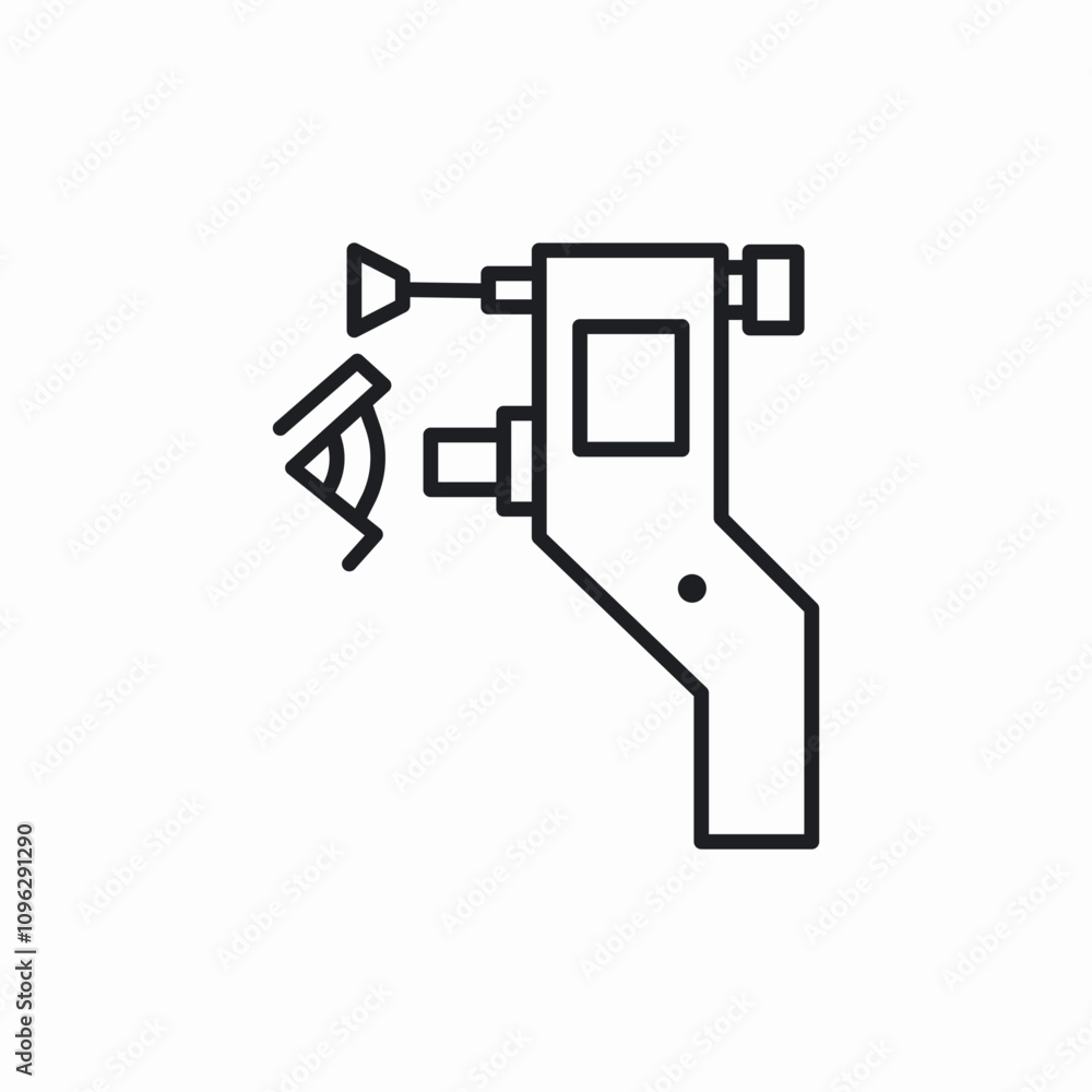 eye examination icon sign vector eye examination icon sign vector