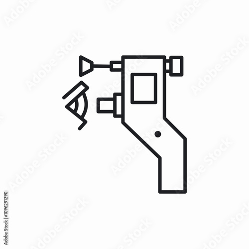 eye examination icon sign vector
