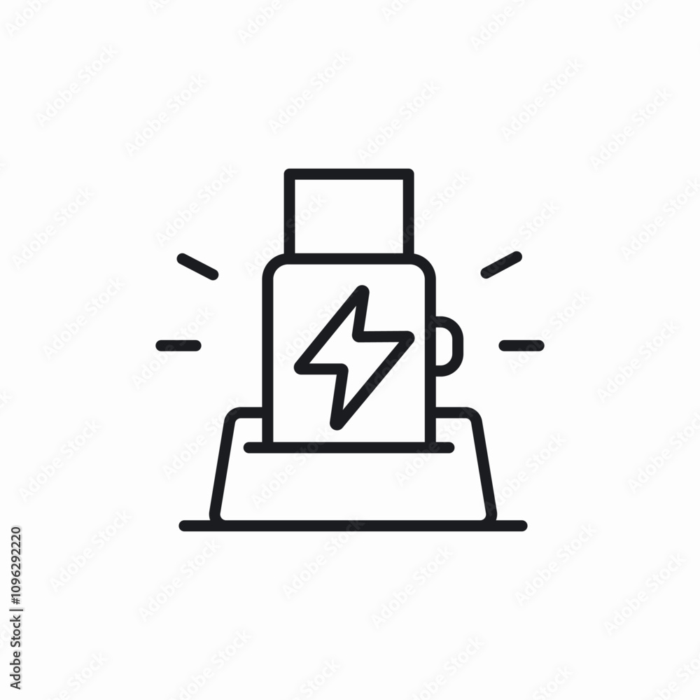 smart watch charge icon sign vector smart watch charge icon sign vector