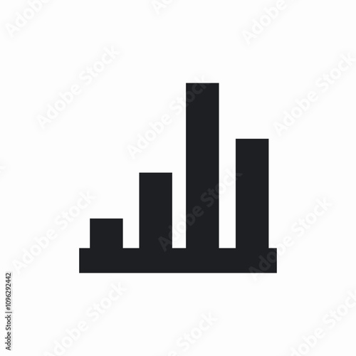 statistics level icon sign vector