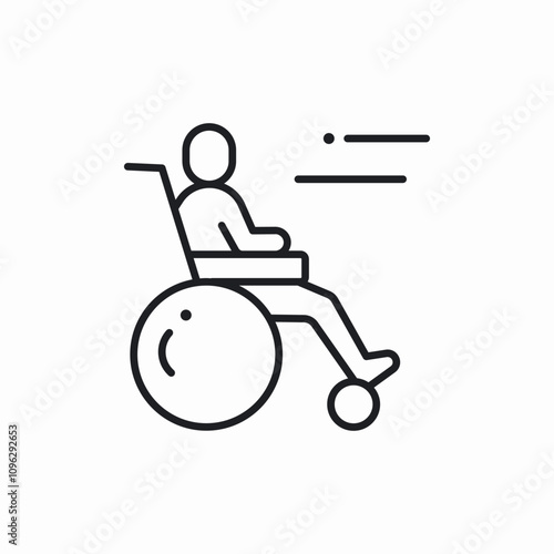 wheel chair accessible icon sign vector